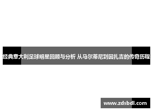 经典意大利足球明星回顾与分析 从马尔蒂尼到因扎吉的传奇历程